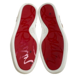 Pre Owned Christian Louboutin Multicolor Animal Print Calf Hair Rantus High Top Sneakers Size 41.5