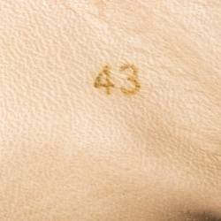 مملوكة مسبقًا حذاء رياضي كريستيان لوبوتان بحافة مرتفعة لوي بمسامير سويدي أزرق مقاس 43