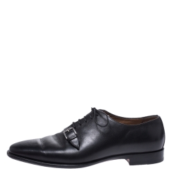 Christian Louboutin Black Leather Capri Oxfords Size 43