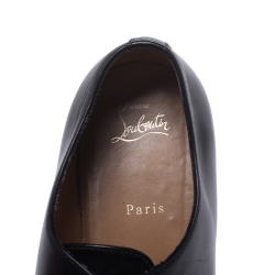 Christian Louboutin Black Leather Capri Oxfords Size 43