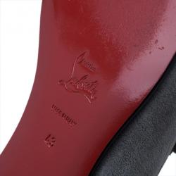 Pre Owned Christian Louboutin Grey Suede James Tassel Loafers Size 43