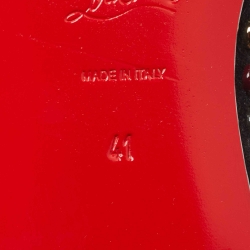 مملوكة مسبقًا Christian Louboutin Black Suede Spike Loafers Size 41