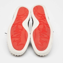 Pre Owned Christian Louboutin Black Suede Vieira 2 Sneakers Size 42