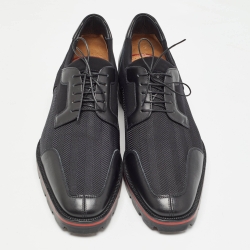 Christian Louboutin Black Fabric and Leather Mika Sky Derby Size 42.5