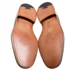 مملوكة مسبقًا حذاء دربي شرشز غريفتون جلد بروغي بني عاجي مقاس 44