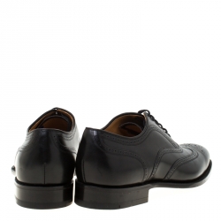 Church's Black Leather Chetwynd Brogue Lace-Up Oxfords Size 41