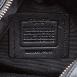 Coach Brown/Black Signature Coated Canvas and Leather Flight Messenger Bag