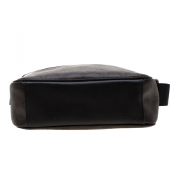 Coach Brown/Black Signature Coated Canvas and Leather Flight Messenger Bag