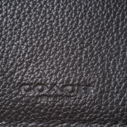 Coach Black Leather Slim Wallet