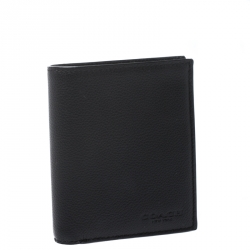 Coach Black Leather Slim Wallet