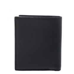 Pre Owned Coach Black Leather Slim Wallet