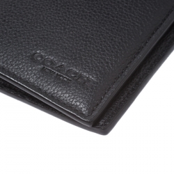 Pre Owned Coach Black Leather Slim Wallet