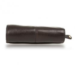 Pre Owned Coach Brown Ashley Leather Compact Clutch Wallet