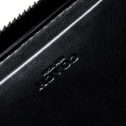 Coach Charcoal PVC Double Zip Travel Organizer