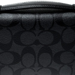 Coach Charcoal PVC Double Zip Travel Organizer