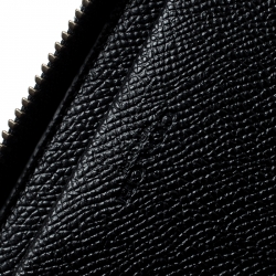 Coach Black Leather Double Zip Travel Organizer