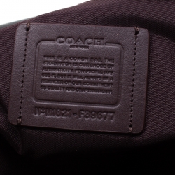 Coach Black/Copper Signature Canvas and Leather Voyager 52 Bag