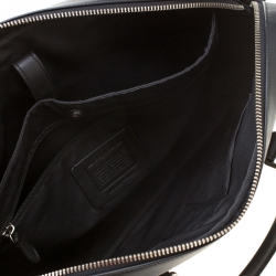 Coach Charcoal Signature Canvas and Leather Perry Slim Laptop Bag