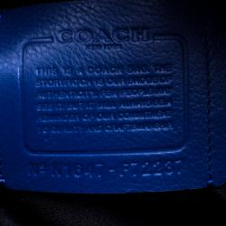 Coach Navy Blue Leather New Varsity Charles Backpack