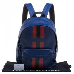 Coach Navy Blue Leather New Varsity Charles Backpack