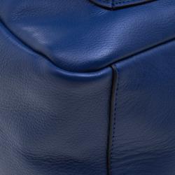 Coach Navy Blue Leather New Varsity Charles Backpack