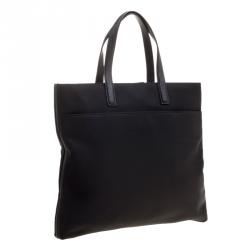 Coach Black Canvas and Leather Tote