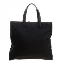 Coach Black Canvas and Leather Tote