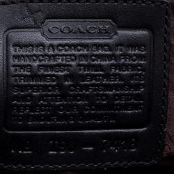 Coach Black Canvas and Leather Tote