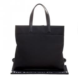 Coach Black Canvas and Leather Tote