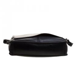 Pre Owned Coach Black Leather Messenger Bag