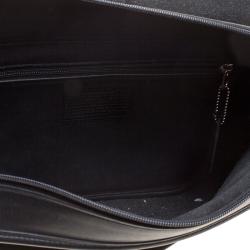 Pre Owned Coach Black Leather Messenger Bag