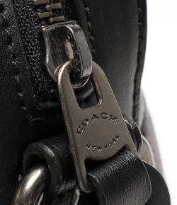 Coach Gray Signature PVC and Leather Crossbody Bag