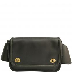 Coach Khaki Leather Fanny Pack