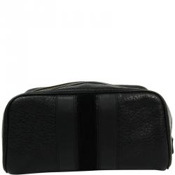 Coach Black Leather Pouch Bag