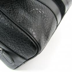 Coach Black Leather Pouch Bag