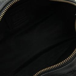 Coach Black Leather Pouch Bag