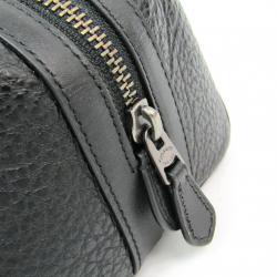 Coach Black Leather Pouch Bag