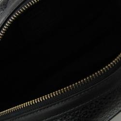 Coach Black Leather Pouch Bag