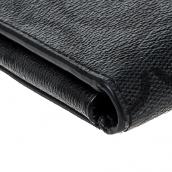 Coach Grey Signature Coated Canvas Long Bifold Wallet    