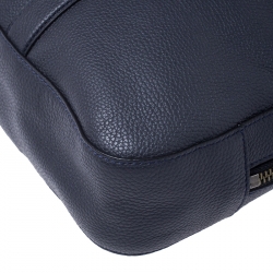Coach Navy Blue Leather Metropolitan Soft Briefcase Bag