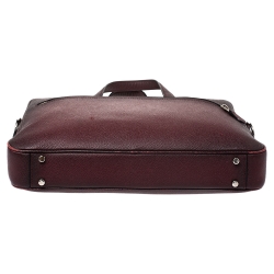Coach Burgundy Ombre Leather Briefcase 