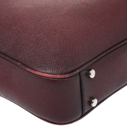 Coach Burgundy Ombre Leather Briefcase 