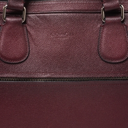 Coach Burgundy Ombre Leather Briefcase 