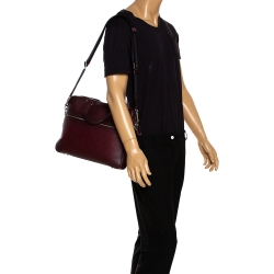 Coach Burgundy Ombre Leather Briefcase 