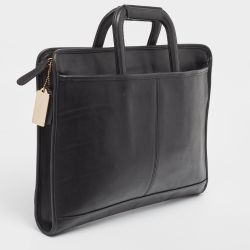 Coach Black Leather Briefcase