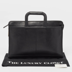 Coach Black Leather Briefcase