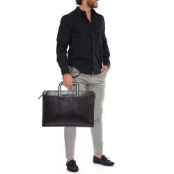 Coach Black Leather Briefcase