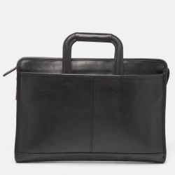 Coach Black Leather Briefcase