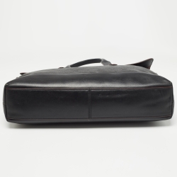 Coach Black Signature Coated Canvas and Leather Hamilton Portfolio Briefcase 