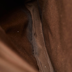 Coach Beige/Brown Leather and Nylon Backpack